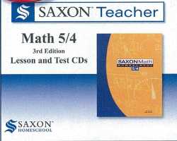 Saxon Math Teacher - Math 54 Grade 4 Tutor CD Saxon Math Teacher - Math 54 Grade 4 Tutor CD