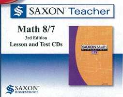 Saxon Math Teacher - Math 87 Grade 7/8 Tutor CD Saxon Math Teacher - Math 87 Grade 7/8 Tutor CD