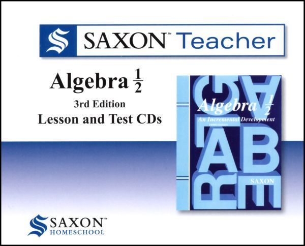 Saxon Math Teacher - Algebra 1/2 Tutor CD Saxon Math Teacher - Algebra 1/2 Tutor CD
