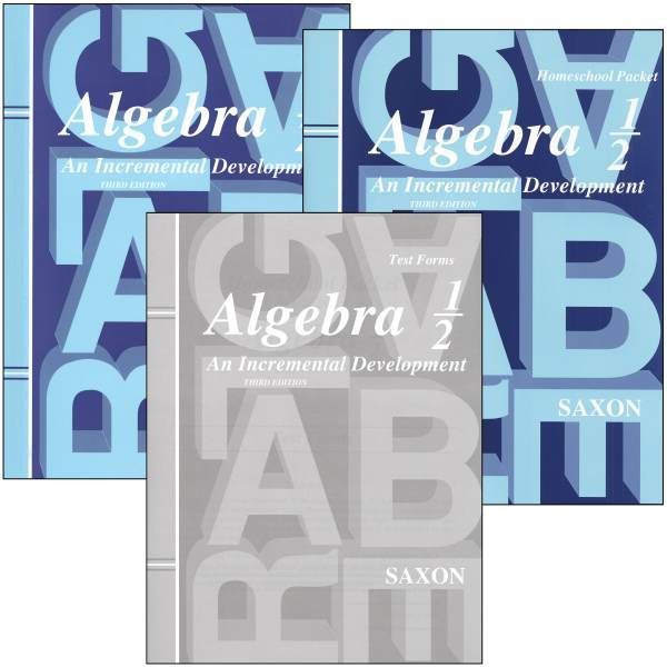 Saxon Math 1/2 - Pre-Algebra Bundle - Grade 8 Saxon Math 1/2 - Pre-Algebra Bundle - Grade 8